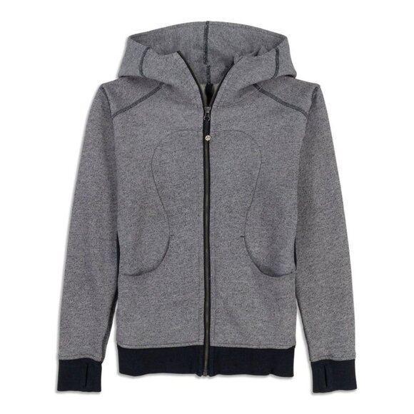 Womens Lululemon Size 4 XS/S On The Daily Grey Zip-Up Hoodie Thumb Holes 7634 - Picture 1 of 11